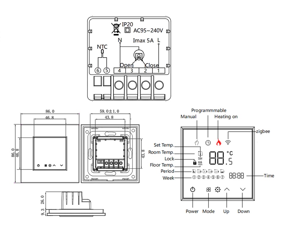 Modul termostat smart WI-FI pentru sisteme de incalzire in pardoseala, Smart Home 8
