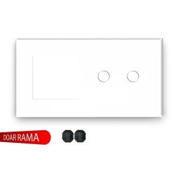 Ramă priză din sticlă +...